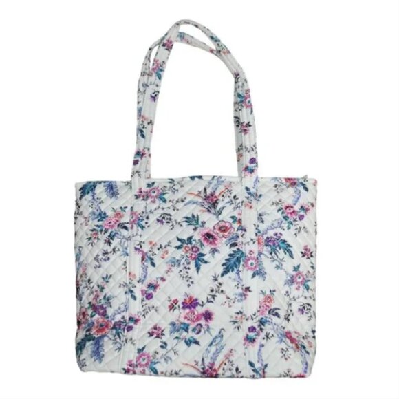 Vera Bradley Vera Tote in Magnifique Floral Weekender Shoulder Bag CHRISTMAS NEW - Picture 3 of 9